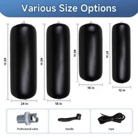 Heavy-Duty Inflatable PVC Boat Fender Boat Bumpers for Docking & Yacht Sailboats, Marine Mooring Buoy for Outdoor Sports