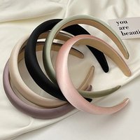 1/2pcs Hairband for Girls Fashion Satin Silk Hair Bands for Women Hair Accessories Sponge Headband High Quality Hair Accessories