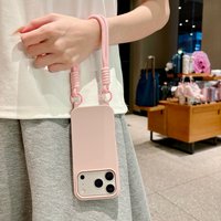 Anti-Slip Portable Candy Color Wrist Strap Phone Case For iPhone 17 Air 16 15 14 Plus Pro Xs Max 17e 16e XR Soft Silicone Cover