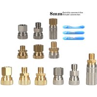 1PCS Plastic Air HPA Soft Extended Air Charging Quick Release Adapter Socket 1/8BSP(G1/8) 8mm Male Nipple Accessories