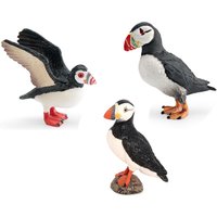 Realistic Bird Miniature Standing Puffin Figurines Arctic Seabird Animals Model PVC Action Figures Desktop Decoration Toys Gift