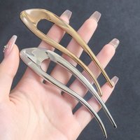 Thick Simple U Shaped Hair Forks For Women Girls Metal Hairpin Geometric Hair Clip Pins Fashion Female Hair Accessories