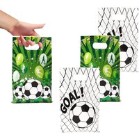 Soccer Loot Bags Party Football Gift Bags Plastic Candy Bag Loot Bag Kids Boys Girls Birthday Decoration Supplies Baby Shower