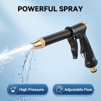 Portable Power Wash Gun Home Car Cleaning Kit Adjustable Water Hose Spray Nozzle Car Accessories