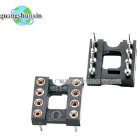 20pcs DIP8 Round Hole 8 Pins 2.54MM DIP IC Sockets Adaptor Solder Type 8 PIN IC Connector