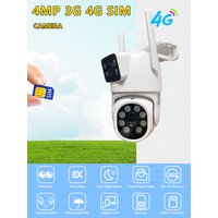 4MP 4G/WiFi Dual - Lens Outdoor Surveillance Camera by CamHiPro: All - in - One Security for Schools, Farms, Parks & More