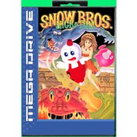 Snow Bros MD Game Card 16 Bit with Box for Sega Megadrive Genesis Video Game Console Cartridge