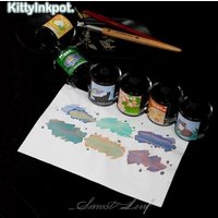 KittyInkpot 52 Colors 35ml Sheen Fountain Pen Ink Non-Carbon For Dip Pen For JINHAO Hongdian School Art Supplies Stationery