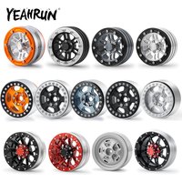 YEAHRUN 4Pcs Alu Alloy 1.9 inch 26mm Width Beadlock Wheel Rims Hub for Axial SCX10 D90 TRX-4 1/10 RC Crawler Car Upgrade Parts