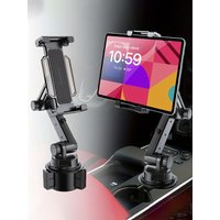 Universal 360 Car Tablet Stand Cup Holder Automobile Mount with Cable Fixing Cradle for IPad Pro 12.9 Samsung Tab S7 Plus 12.4
