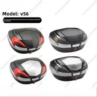 V56 Motorcycle Top Case Trunk Large Capacity Rear Box with Quick Release System, Universal Rear Carrier