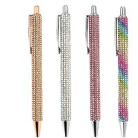 Retractable Glitter Ink Writing Pens Bling Pens Wedding Rhinestones Ballpoint Pens For Birthday Note Taking School Home