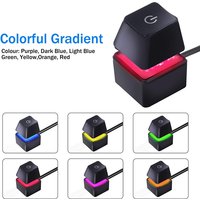 Desk ON/OFF Power Switch for Desktop Computer RGB Backlight Mechanical Shaft Key External Remote Start PC Mainboard Reset Button