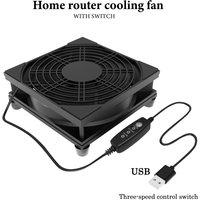 3-speed adjustable cooling fan, USB interface, 5V power supply, suitable for routers/modems/tv set-top boxes/personal computers