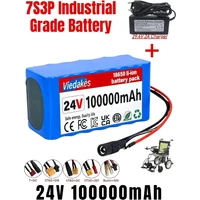 29.4V 100Ah 7S3P 18650 Li-ion Battery for Electric Wheelchair Drill Toy Car Scooter