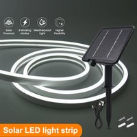 Solarna Taśma Neonowa DC 24V IP67 Wodoodporna Ciepła/Zimna Biała Elastyczna Taśma LED do Dekoracji Ogrodu na Zewnątrz