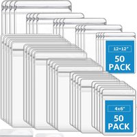 50/10Pcs PVC Jewelry Package Bags Organizer Pouch Bags Transparent Self Sealing Storage Bag Earring Necklace Data Cable Cover