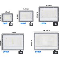 LED FloodLight PIR Motion Sensor 50W 100W 200W 300W 500W Outdoor Waterproof Reflector LED Spotlight For Street Garden Wall Light