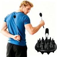 Extendable Cactus Back Scratcher – 1/4 & 1/2 Inch Spikes, One-Hand Retractable Itch Stick, Durable PVC, Ideal Christmas Gift