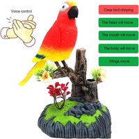 Sound Voice Control Electric Bird Pet Toy Electric Simulation Induction Bird Cage Birdcage Kids Toy Gift Garden Ornaments Decor