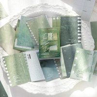 Journamm 50 Pcs Scrapbook Stickers Washi Paper Stickers for Scrapbooking Junk Journal Crafts Embelishment Decoration Stickers