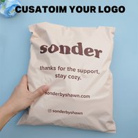 50pcs/lot Apricot&Beige Plastic Express Envelope Storage Bags White Color Mailing Bags Self Adhesive Poly Mailer Packaging Bags