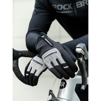 AliExpress ROCKBROS Winter Warm Gloves Touch screen Cycling Gloves Full Finger MTB Bike Gloves Non Slip Silicone Palm Thermal Ski Gloves