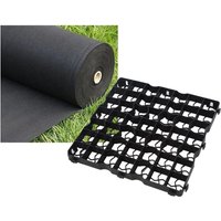 Gravel Grid Shed Base Plastic Grid for Driveways, Garden Flooring amp Paths Carports Grass Grid amp Garden Path Mat Lawn, Green