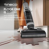 Odkurzacz Tineco FLOOR ONE i5 Stretch do pracy na mokro i sucho, 2-w-1: ssanie i mopowanie, 180 ° Odkurzacz Lay-Flat Wash, siła ssania 20 kPa, dwustronne czyszczenie krawędzi, 30 minut pracy,
