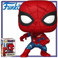 Funko Pop Marvel Spider-Man Brand New Day Battle Damaged Bobblehead Collectible Decor Gift for Marvel Fans and Spider-Man Fans