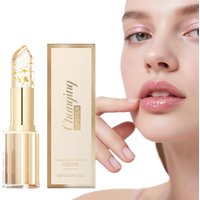 Color Changing Lip Balm with Gold Flecks Moisturizing Glossy Non Sticky Formula Adapts to Your Natural Lip Tone Long Wearing