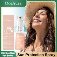 OceAura Sunscreen Spray with SPF42 Anti UV Protection Sunburn Prevention Oil Control Lasting Waterproof Moisturizing Sun Cream