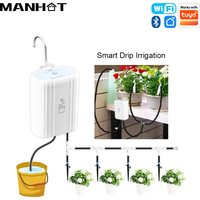 MANHOT WLAN-Smart-Bewässerungspumpe mit Akku, intelligente Sprinkler-Bewässerungssets, Gartenwerkzeuge, kompatibel mit Tuya
