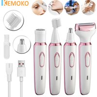 4 In 1 Portable Electric Haircut Trimmer epilator woman facial intimate area for body hair removal Gifts For Women