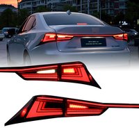 For Lexus IS250 IS300 2013-2020 RGB Car Tail Light Assembly LED Brake Flowing Water Flicker Plug and Play Tail Lamps