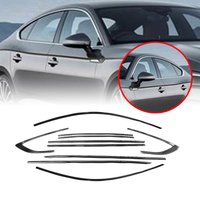For AUDI A5 S5 2018-2024 Sportback 4 Door Exterior Window Trim Strip Door Frame Seal Styling Gloss Black
