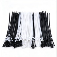 Multipurpose Nylon Zip Ties Black & White Self-Locking Cable Ties Assorted Sizes for Home Office Electrical Wiring DIY Projects