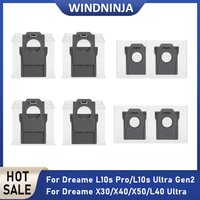 For Dreame L10s Pro/L10s Ultra Gen2/X30 Ultra/X40 Ultra/X50 Ultra/L40 Ultra/X30 Pro Robot Vacuum Dust Bags Accessories Replace