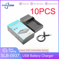 10PCS/LOTS USB Charger SLB-0937 for Digimax L730, Digimax L830, NV4, i8, PL10, ST10,CL5,NV33 Camera Battery SLB0937 With Cable image 3