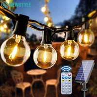 Zewnętrzne lampki solarne G40 z pilotem LED Nietłukąca się żarówka IP65 Wodoodporna lampa ogrodowa do dekoracji ogrodu
