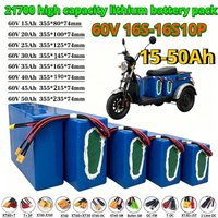 21700 High Capacity Lithium Battery Pack 60V 15Ah 20Ah 30Ah 40Ah 50Ah with 50A BMS for Power Tools Motorcycle Scooter Battery