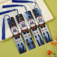 The Double-Sided Stainless Steel Bookmark Series for Ice Hockey Romance Outside of Campus Is Suitable for Ice Hockey Romance.