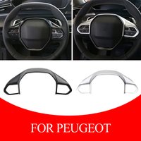 For Peugeot E-208 508 208 3008 GT 4008 5008 2016-2020 Car Steering Wheel Panel Cover Sequins Trim Accessories