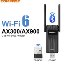 COMFAST 300-900M WiFi 6 BT 5.3 USB Adapter Dual Band 2.4/5G RTL8851BU Wireless Free Drive Network Card For Laptop PC Win 10/11