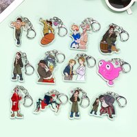 1/12Pcs Disney Cartoon Treasure Planet Keychain Accessories Acrylic Charms Pendant For Funny Bag Key Holder Backpack Decoration