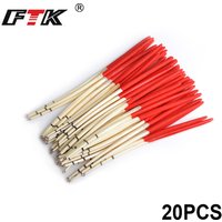 FTK 20pcs/lot Fishing Floats Peacock Feather Smart Float Hard Tail Type Fishing Float Bobber Non-plasic with Rings for Fishing