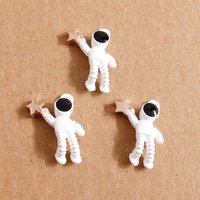 10pcs Cute Astronaut Charms Pendants for Jewelry Making Earrings Necklaces DIY Handmade Accessories Supplies