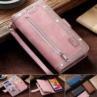 Luxury Glitter Powder Wallet Case for iPhone 16 17 Pro Max Air 16E 15 14 13 12 11 Pro XS Max Leather Card Flip Phone Bags Cover