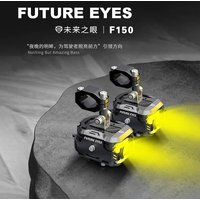 FUTURE EYES F150 Motorcycle Spotlight Fog Lights Low and High Beam Headlight Ultra Bright Lamp Auxiliary Spotlight Flash Lense