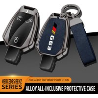 Car TPU Zinc Alloy Key Case Bag For Mercedes Benz AMG G63 Logo Car Key Chain Car Metal Key Shell Interior Decoration Accessories